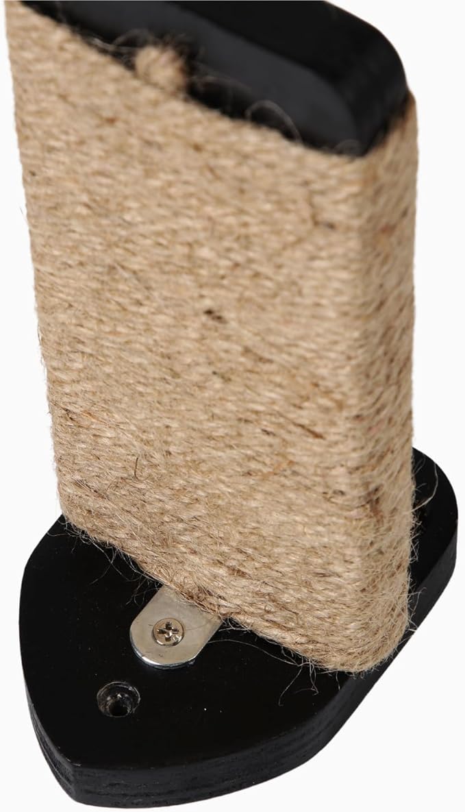 3 Pcs Cat Steps and Perches for Wall, Climbing Shelf With Hemp Rope, Wall-Mounted Furniture Set With Scratching Pads for Playing (Black)-PurrikoPets