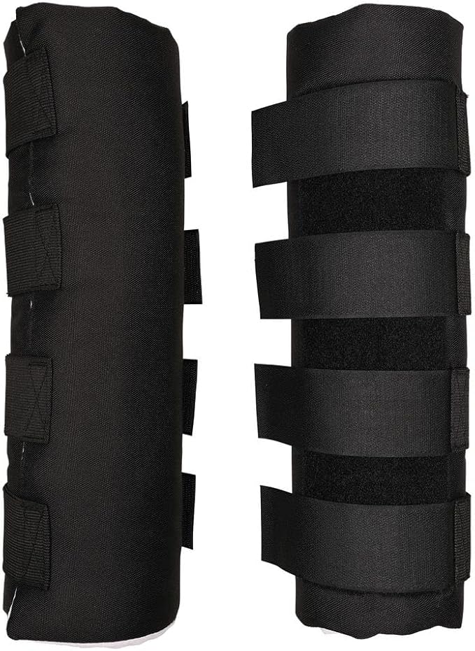 Dura-Tech Quick Wrap No Bow Leg Wraps for Horses | Size 14" | Color Navy | Exceptional Leg Coverage | Versatile Use | Secure and Easy Application | Sold in Pairs-PurrikoPets