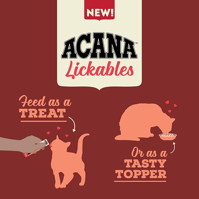 ACANA Lickables Cat Treats Salmon Recipe .5oz Tubes (5 Count)-PurrikoPets
