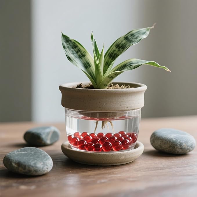 2.16LB Glass Beads Vase Filler Aquarium Gravel Decor Flat Glass Marbles Gems Pebbles Fish Tank Rocks Home Decorative Art Craft - Red-PurrikoPets