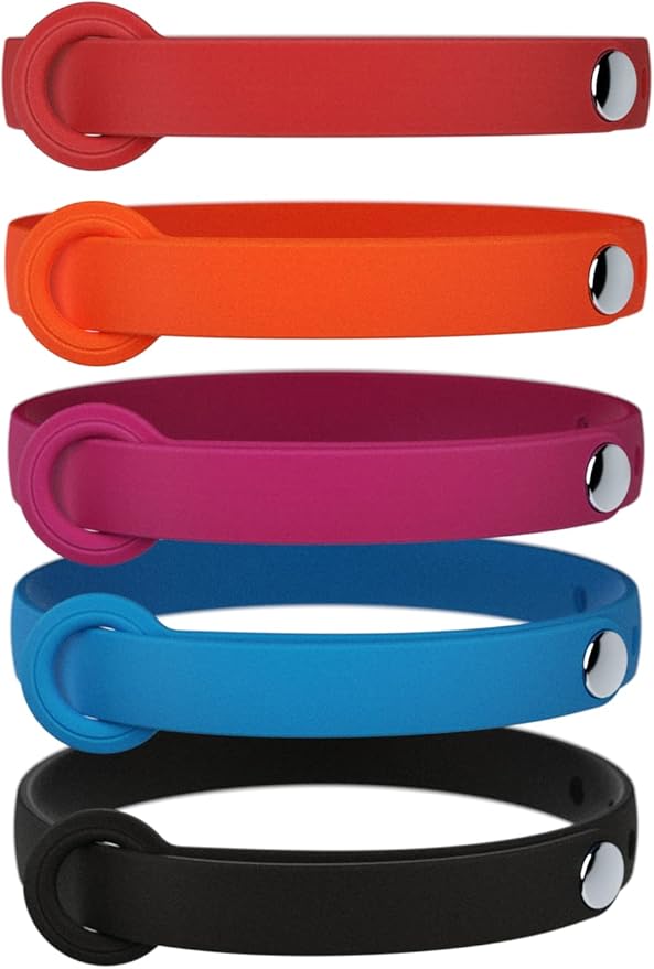 5 Pack Breakaway Cat Collar - Soft, Comfortable, and Lightweight Safety Buckle Collar with ID Tag Ring for Outdoor Cats and Kittens by Nuvuq (6 ⅞" to 10 ¼", Red, Orange, Pink, Blue and Black)-PurrikoPets