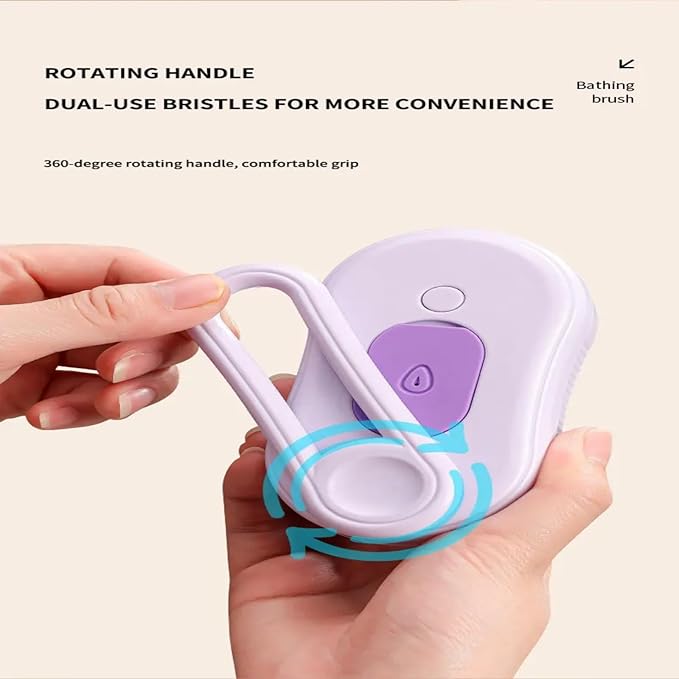 4 in 1 Cat Steam Brush Rechargeable pet spray comb Steam Brush for Cats and Dogs, Massage, Cleaning, Shedding & Combing Multifunctional Hair Removal Anti Static Grooming Tool for home (Purple)-PurrikoPets