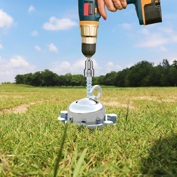 360° Swivel Dog Tie Out Cable and Stake - 2025 Upgrad Stainless Steel Dog Stake Dog Anchor for Small to Large Dogs - No Tangle Reflective Run Cable for Yard (Silver 10 ft Cable)-PurrikoPets