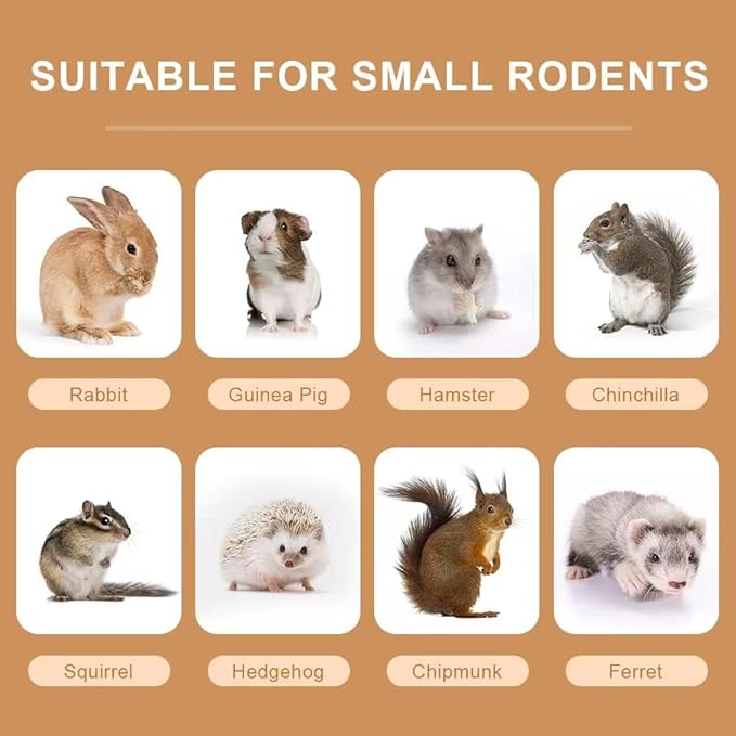 300g Guinea Pig & Rabbit Chew Toys with Apple & Timothy Sticks - Prevent Overgrown Teeth with Sweet Bamboo Treats - Ideal Rabbit Treats Included!-PurrikoPets