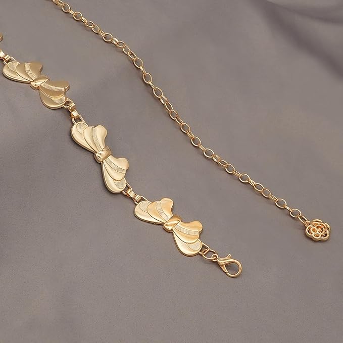 Waist Chain Belts Women Girls Metal Belly Link Adjustable Waist Belt for Jeans and Dress