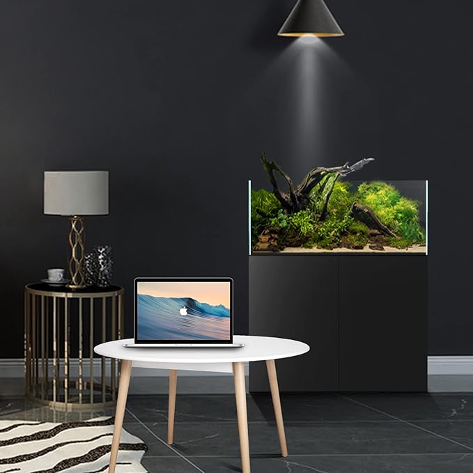 Fzone 9Gal Sharrow Rimless Low Iron Fish Tank Nova Clear Ultra-White 45° Mitered Edges Translucent Glass Anata Series Aquarium w/Black Foam Leveling Mat-PurrikoPets