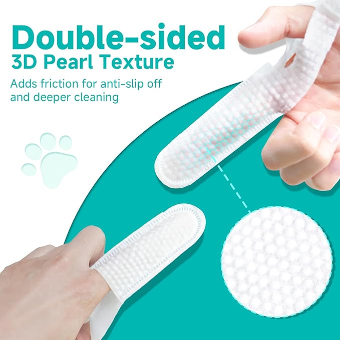 Ear Cleaner Finger Wipes for Dog & Cat [Finger Casing Design][Pet Ear Wipes with Tweezers] for Controlling Ear Infections and Ear Odor Reduce ear wax buildup Natural Ingredients Dog Ear Wipes-PurrikoPets