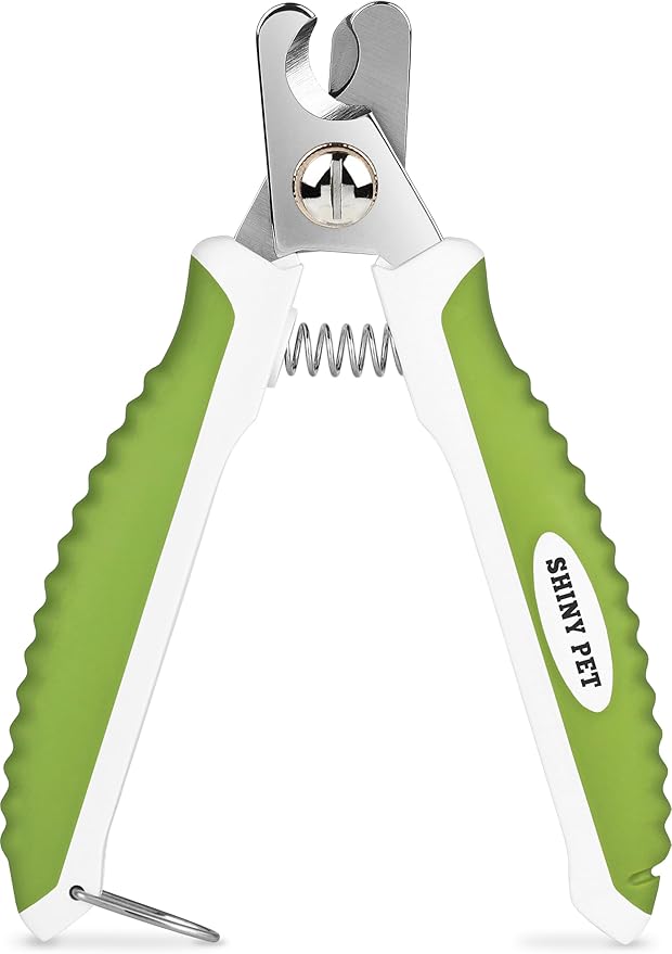 Dog Nail Clippers with Safety Guard - Pet Nail Clippers for Medium and Small Breed - Protective Nail Cutter, Safe Claw Trimmer, Ergonomic Toenail Scissors - Ebook Guide-PurrikoPets