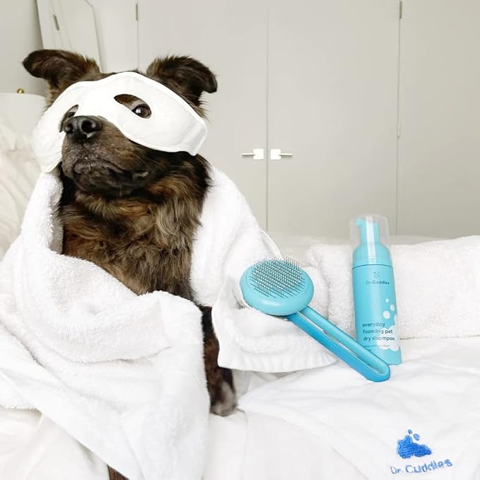 Foaming Dog Dry Shampoo, Waterless Dog Shampoo No Rinse - Waterless Cat Shampoo, Natural Botanicals & Deodorant for Fresh Smelling Fur on Dogs & Cats, Vet Formulated, Cleans & Conditions, Summer Pawty-PurrikoPets