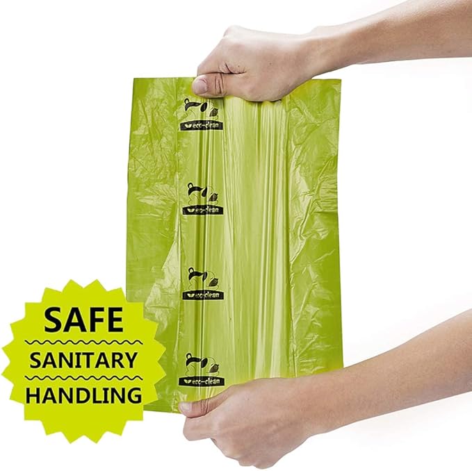 ECO-CLEAN Dog Poop Bags, 24 Rolls/360 Bags with Dispenser, Dog Waste Bags, Unscented, Leak-Proof, Easy Tear-Off-PurrikoPets