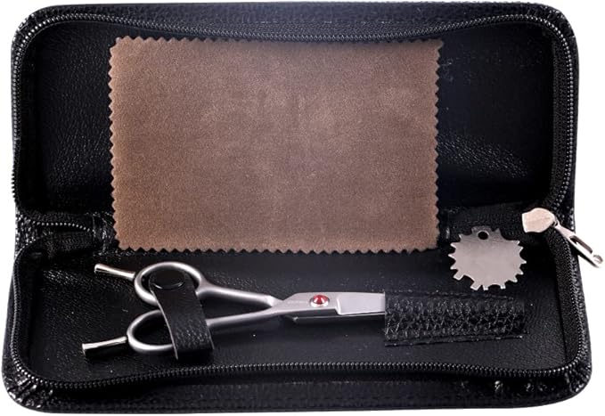 4.5" Straight Dog Scissors for Grooming Face and Paws with Safety Round Tip for Small Dogs Cats Face Paw Ears Trimmer Cat Grooming Scissors(4.5" Straight, Gray)-PurrikoPets