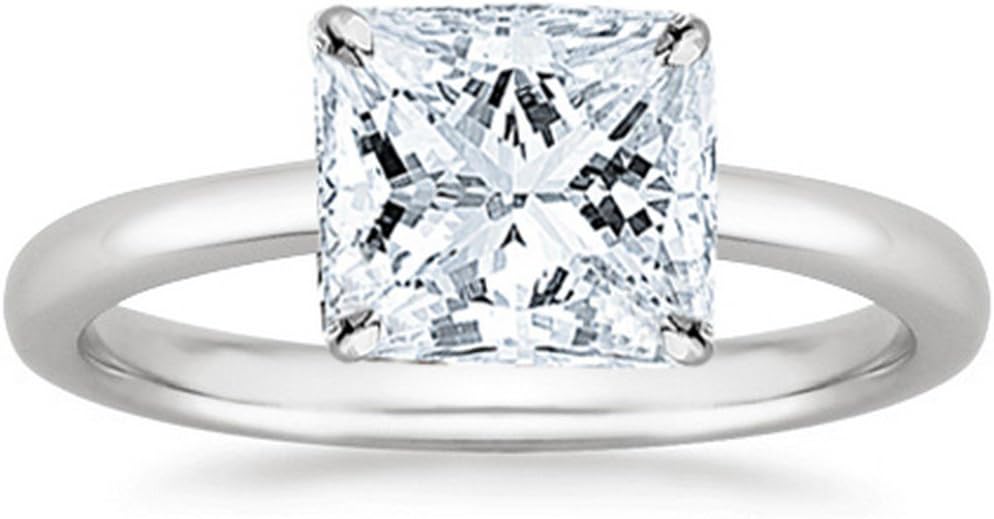 1 to 5 Carat LAB GROWN Solitaire IGI CERTIFIED Diamond Engagement Ring (E-F Color VS2-SI1 Clarity)