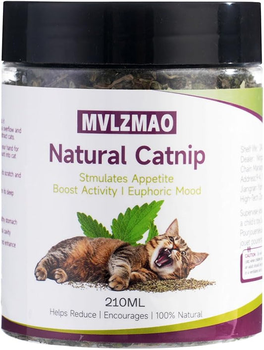 210ML Organic 100% Natural Catnip Cattle Grass Mint Taste Funny Cat Toy New Cat Toy Interactive Cat Toys Pet Supplies-PurrikoPets