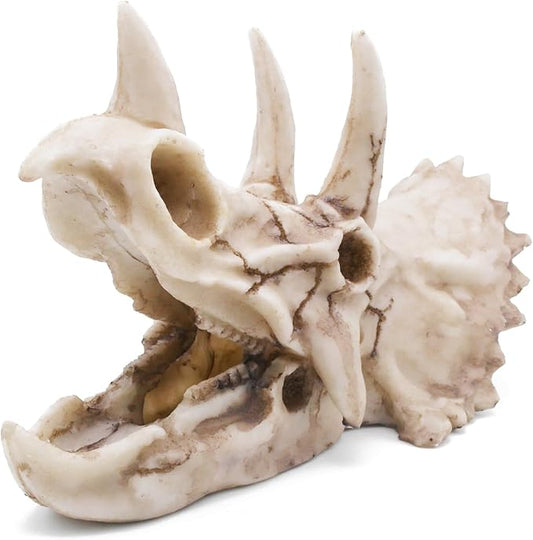 Fish Hideout Cave Dinosaur Animal Skull Reptile Ornament Halloween Décor for Terrarium Aquarium Large Decorations Betta Tarantula Snake Decor Bones-PurrikoPets