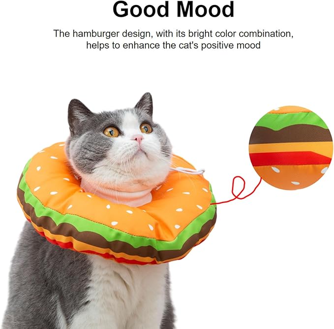 EWES Cat Cone Collar Soft S Size Alternative Neck Cones to Stop Licking Kitten Comfy Elizabethan Collars After Surgery Neuter Dog Donut Collar for Pet e Collar Recovery Shame-PurrikoPets