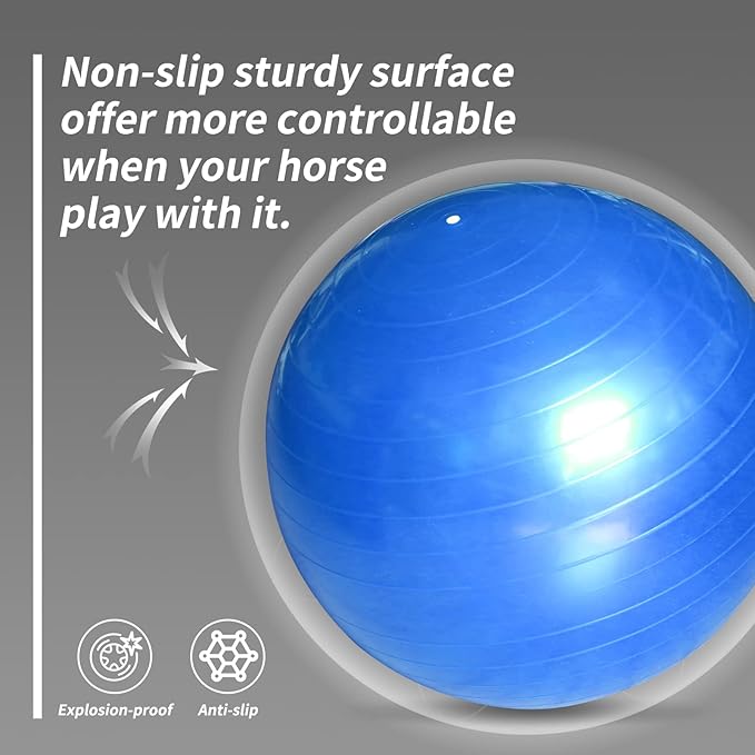 17 Inch Horse Play Ball - Anti-Burst Herding Ball for Play & Training-PurrikoPets