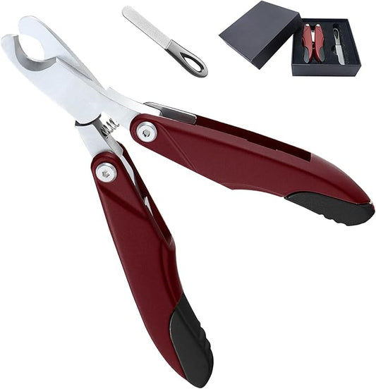 Dog Nail Trimmers & Dog Nail Clippers for Grooming - Small Dog Nail Clippers - Safe and Easy Stainless Pet Supplies-PurrikoPets
