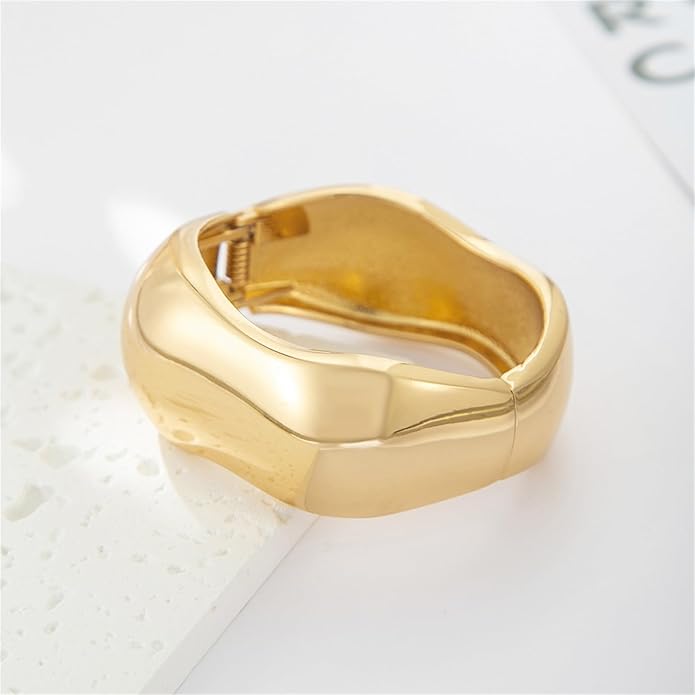 YMBYCM Chunky Bangle Bracelets for Women Trendy Wide Chunky Cuff Bracelets Wrap Bracelet