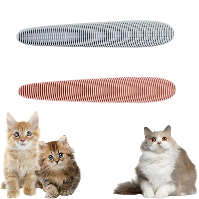 2Pcs Cat Tongue Comb, Pet Grooming Brush, Hair Massage Tool for Cats, Suitable for Short-haired, Long-haired, Kittens, Pet Cleaning Supplies-PurrikoPets