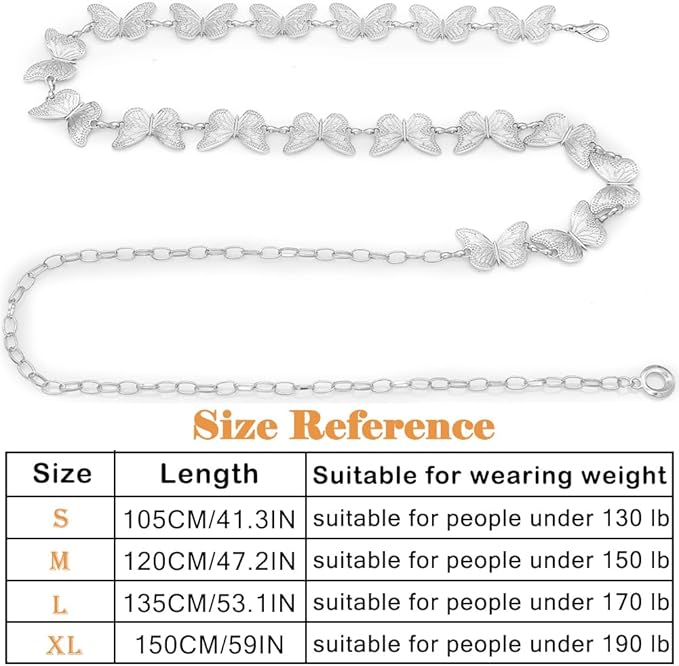 Waist Chain Belts Women Girls Metal Belly Link Adjustable Waist Belt for Jeans and Dress