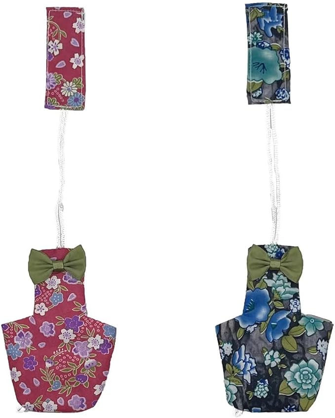 2 PCS Star Parrot Clothes for Birds Red&Balck Reusable Canary Birds Boutique Flyper Adjustable Bird Diape-PurrikoPets