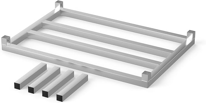 24 in X 36 in. Aquarium Stand | Industrial Style Aluminum Fish Tank Base with Open Frame Design-PurrikoPets