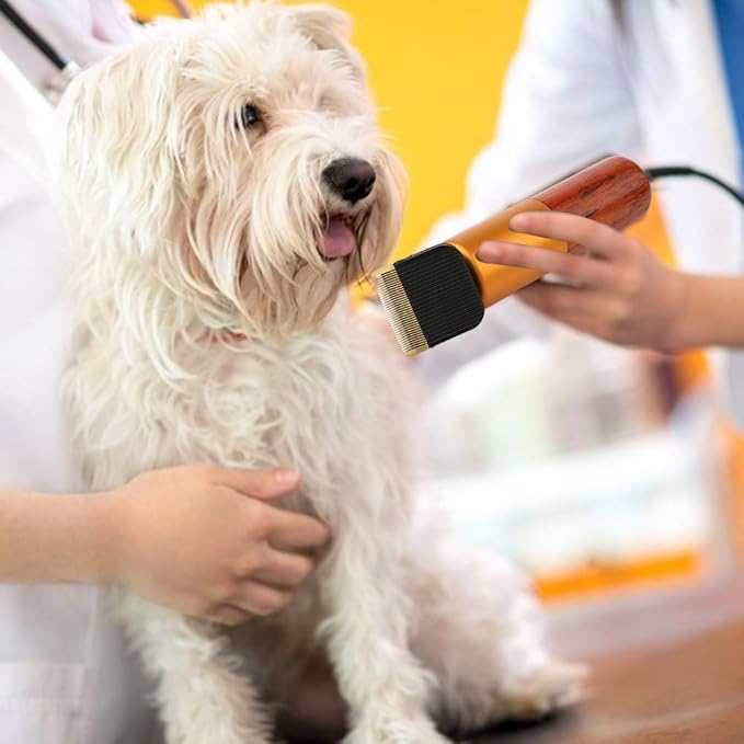 Dream Reach Pet Grooming Clippers, Low Noise Dog Clipper, Electric Cat Hair Shaver Kit, Pet Hair Trimmers for Small Medium Large Dogs Cats with 2 Comb Attachments (A-200W)-PurrikoPets