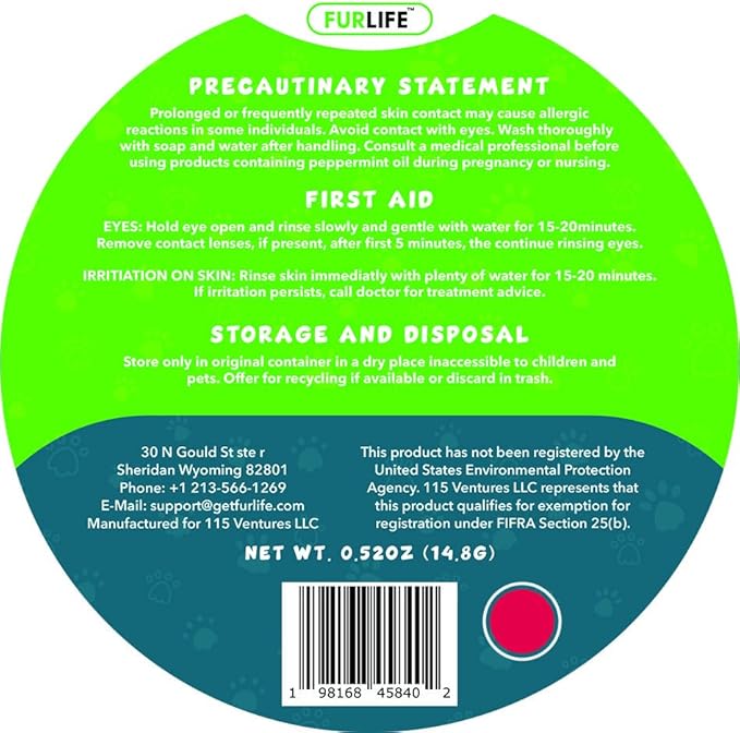 FurLife Red Dog Tag, Flea and Tick Prevention for Dogs - Waterproof Pendant for Collar, Safe for All Breeds-PurrikoPets