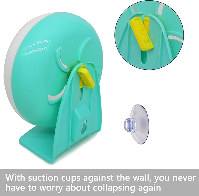 GKYZBB Hamster Wheel, 7 inch Silent Hamster Exercise Running Wheel with Stand,Pet Small Animals Exercise Running Toys,Adjustable Quiet Spinner for Guinea Pigs, Sugar Gliders, Gerbils-PurrikoPets