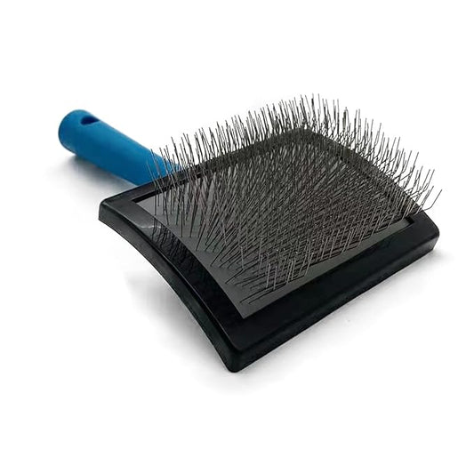 Dog Slicker Brush - Large Grooming Brushes for Dogs - Professional Groomer Supplies for Long Hair Pet - Slicker Brush For Goldendoodles-Easy To Use - Comfortable - Removes Long and Loose Hair-PurrikoPets