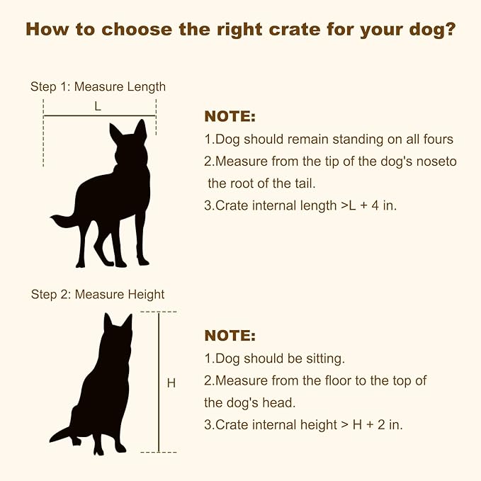 EasyCom Heavy Duty Dog Kennel Indoor with Name Tag, XXL Dog Crate Furniture for Large Dogs, Double-Doors Sturdy Dog Cage for Anxiety Dog, Decorate House as TV Stand, End Table, Bedside Table-PurrikoPets