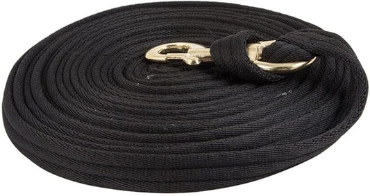 Dura-Tech Cushion Lunge Line for Horses | Stable Use & Horse Training | Horse Lunge Line with Snap | Durable Horse Lead Rope | 30 Foot Length | Replaceable Brass Snap-PurrikoPets