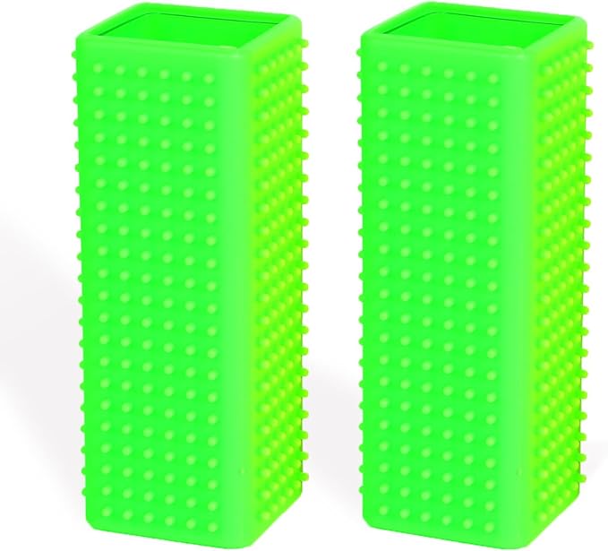 2pcs Pet Dog Cat Hair Remover, Pet Hair Removal Tool, Hollow Cleaner Brush for car，Interior, Furniture, Sofa (green and green)-PurrikoPets