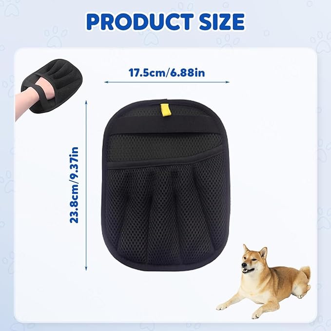 2025 New Upgrade Pet Hair Remover Electrostatic Gloves, Reusable Pet Hair Removal Glove, Cat & Dog Hair Removal Tool for Couch, Furniture, Carpet, Car Seat, Pet Grooming-PurrikoPets