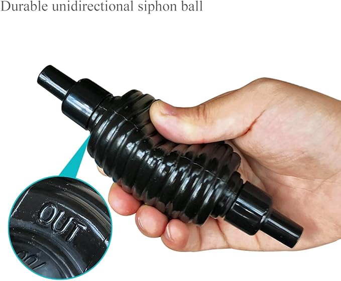 25ft Aquarium Vacuum Gravel Cleaner Fish Tank Cleaner Siphon Water Changer-PurrikoPets