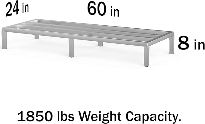 24 in X 60 in. Aquarium Stand | Industrial Style Aluminum Fish Tank Base with Open Frame Design-PurrikoPets