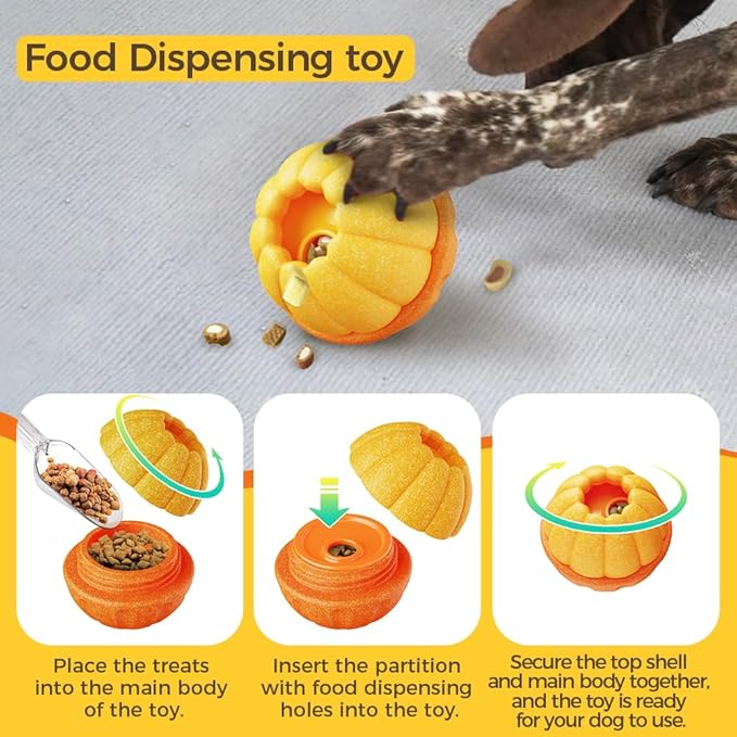 Dog Frozen Treat Toy to Keep Busy, Freezable Fillable Puzzle Treat Dispensing Toys, Dog Chew Toys for Aggressive Chewers, Interactive Enrichment Toys to Reduce Anxiety-PurrikoPets