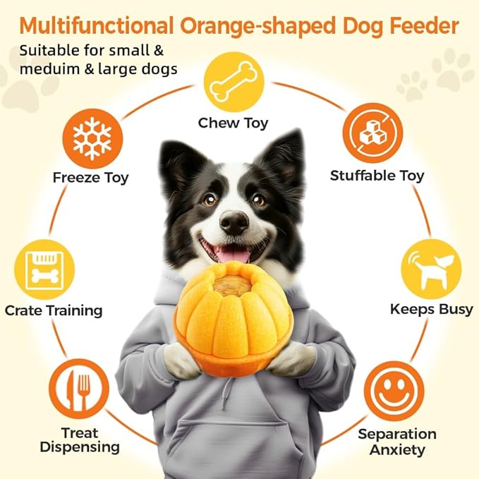 Dog Frozen Treat Toy to Keep Busy, Freezable Fillable Puzzle Treat Dispensing Toys, Dog Chew Toys for Aggressive Chewers, Interactive Enrichment Toys to Reduce Anxiety-PurrikoPets