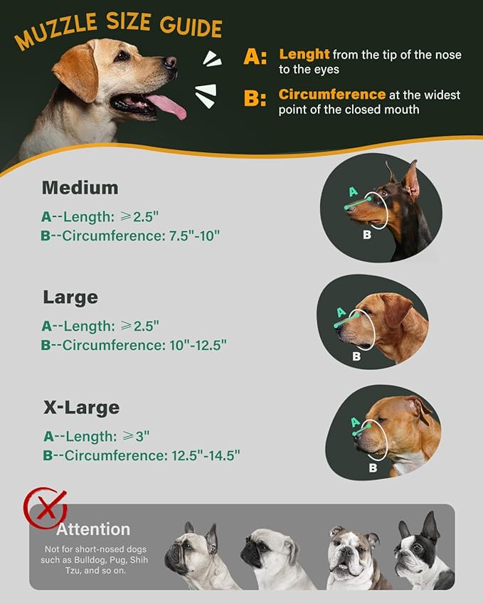 Dog Muzzle, Leather Basket Soft Muzzles Medium Large Breeds, Pitbull Dog Muzzle Amstaff Staffordshire Terrier, German Shepherd Dalmatian Doberman Adjustable (XL)-PurrikoPets