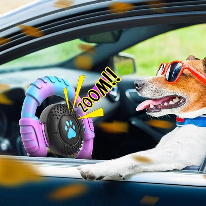 Dog Toys for Aggressive Chewers Large Medium Small Breed Indestructible Durable Tough Squeaky Dog Chew Toys to Keep Them Busy Nylon Rubber Interactive Dog Toys-PurrikoPets