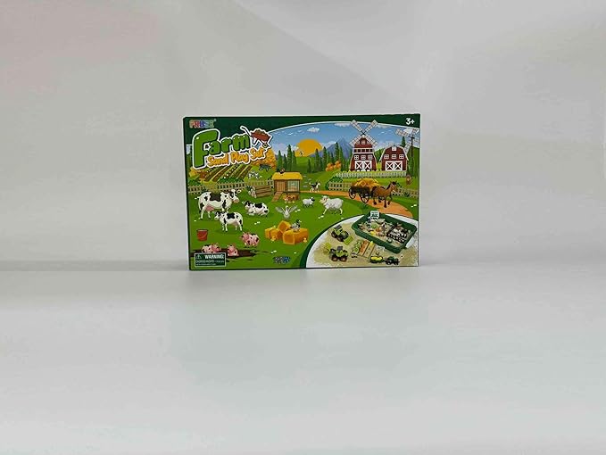 FRUSE Play Sand Farm Toys,Sensory Bins for Toddlers with 2.2lbs Sensory Play Sand,Farm Figures & Tractor Playset,Sandbox Toys for Kids 3 4 5 6 7-PurrikoPets