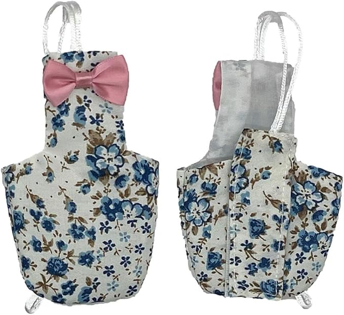 2 PCS Cute Birds Suit Parrots Holiday Reusable Pink&Blue Decoration Pet Bird Clothes for Parrot Pet Chicks-PurrikoPets