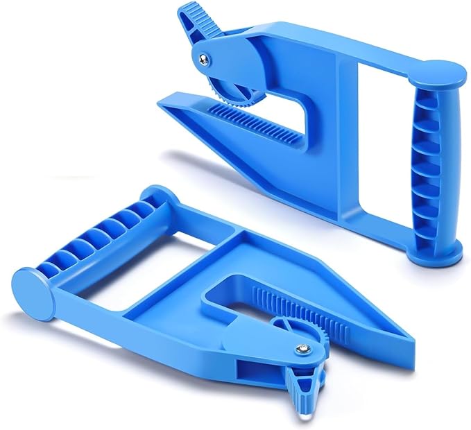 2 Piece Mat Movers Set, Heavy Duty Rubber Mat Grippers for Horse Stalls, Gym, Barn, Trailer, Stall Mat Handlers with Strong Handle and Plastic Teeth, Effortless Mat Puller for Tack Room, Barn-PurrikoPets