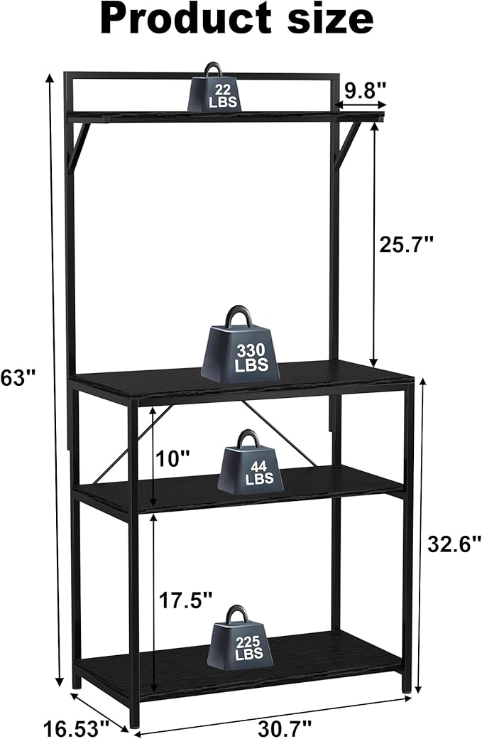 GDLF 20-29 Gallon Fish Tank Stand with Plant Shelf, Aquarium Stand with Storage Shelf for 20 Gallon Long Aquarium 30.7" x 16.53" Tabletop Fits Turtle or Reptile Terrariums-PurrikoPets