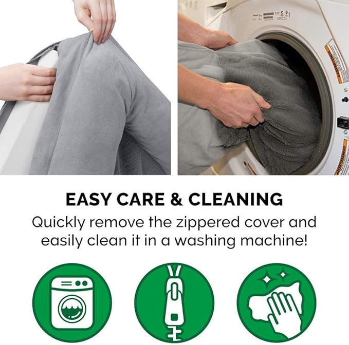 Furhaven Orthopedic Dog Bed for Large Dogs w/ Removable Bolsters & Washable Cover, For Dogs Up to 125 lbs - Plush & Suede Sofa - Gray, Jumbo Plus/XXL-PurrikoPets