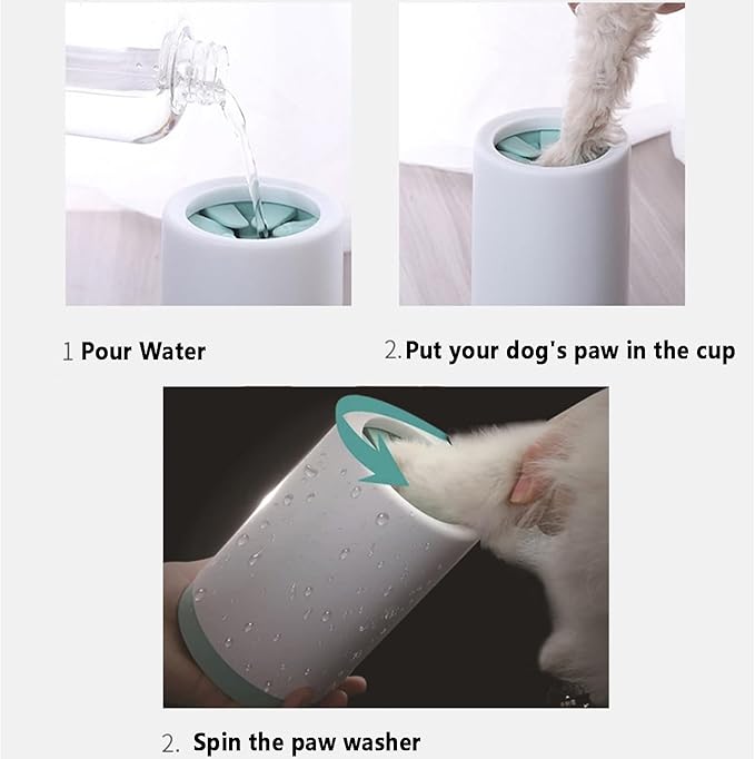 Dog Paw Cleaner, Paw Cleaner for Dogs and Cats, Dog Paw Washer, Small Medium Large Dogs Feet/Foot Cleaner-PurrikoPets