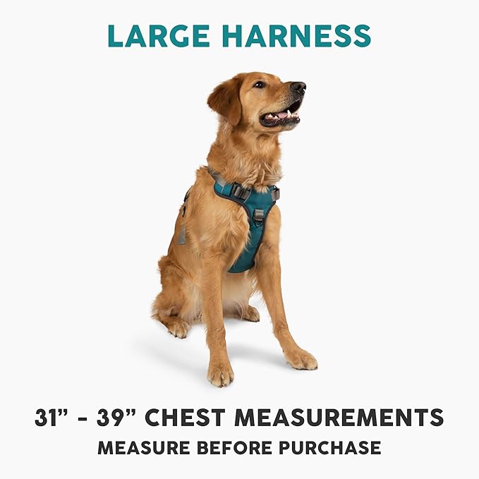 Embark Adventure Dog Harness, Reflective Trim No Pull Dog Harness for Large Dogs - Military Grade Nylon, Front Clip with Gel Lined Handle.-PurrikoPets