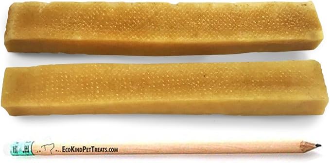 EcoKind Premium Gold Yak Cheese Himalayan Dog Chews, Dog Treats Large Breed, All Natural, High Protein, for Aggressive Chewers, Large - 2 Chews-PurrikoPets