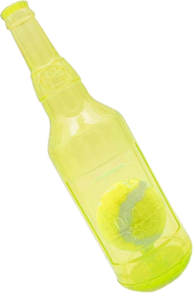 Dog Squeaky Floating Toy for Small Medium Large Dogs Training Fetch Indestructible Dog Chew Toys Indoor Pool Beach Outdoor Pet Supplies Yellow S-PurrikoPets