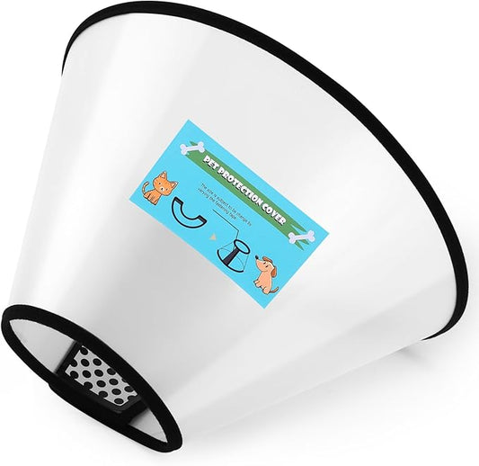 GLADOG Soft Dog Cone Collar, 3 PCS (XL is Only 1 PCS) Flexible Plastic Cone for Dogs After Surgery, Dog Recovery Collar, Adjustable E-Collar for Large/Medium/Small Dogs Cat, Comfy Elizabethan Collar-PurrikoPets